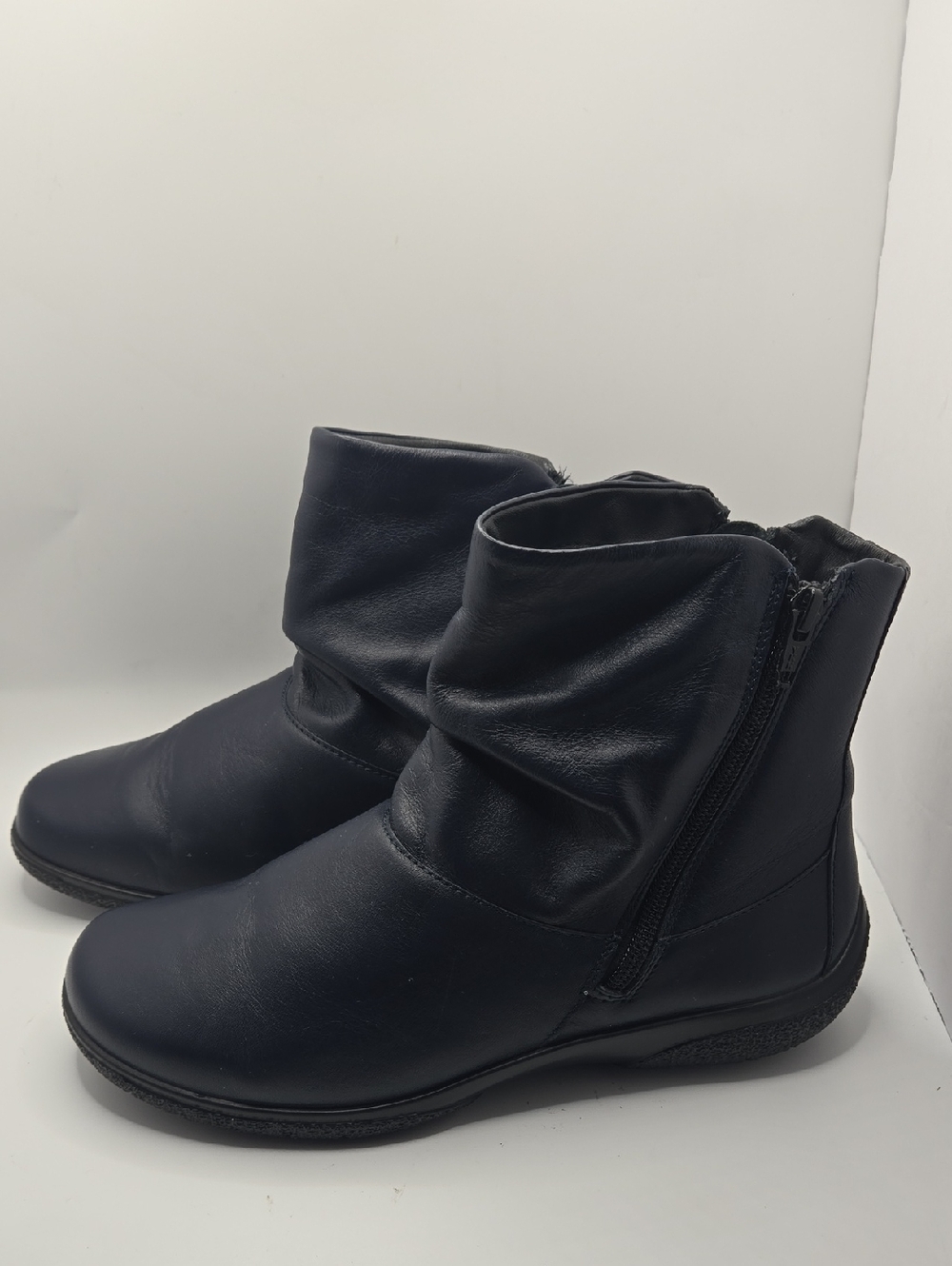 Hotter Whisper Slouch Women’s Navy‎ Ankle Boots - Classic Comfort Sz 8 Boho - Picture 3 of 9